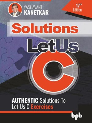 cover image of Let Us C Solutions--1
